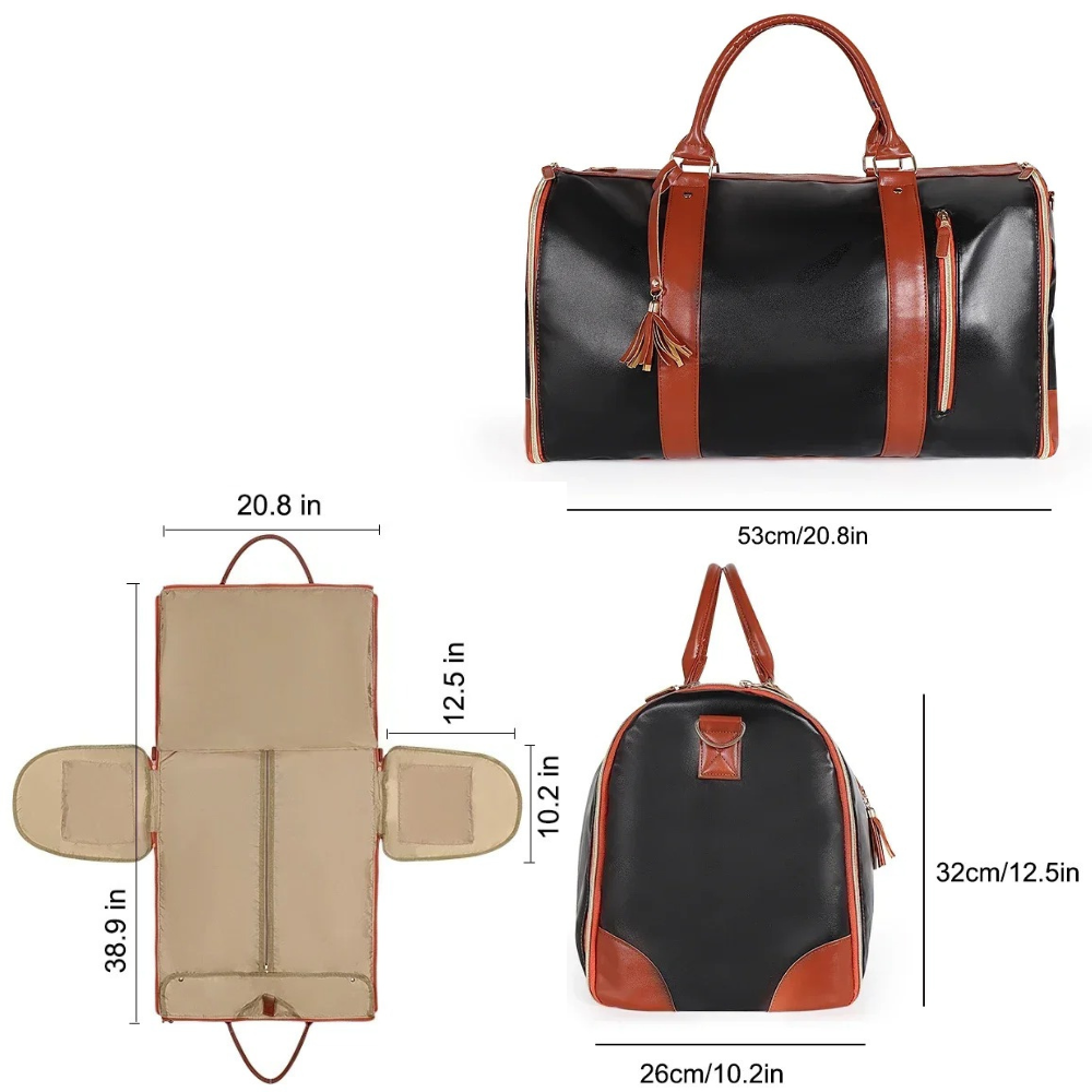 Elegance On-The-Go: Convertible Garment Bag & Travel Companion